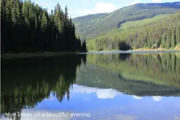  ??  ?? Mud Lakes on a beautiful evening.