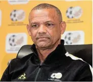  ?? Picture: SYDNEY SESHIBEDI/ GALLO IMAGES ?? LOST OUT: Coach Duncan Crowie has failed to help Amajimbos qualify for the U17 Fifa World Cup after SA lost to Senegal in Algiers on Wednesday