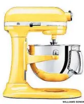  ?? WILLIAMS SONOMA ?? Upsize mom’s stand mixer with a larger,