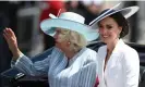  ?? Carriage. Photograph: Daniel Leal/AP ?? Camilla, Duchess of Cornwall, and the Duchess of Cambridge travel in a horsedrawn