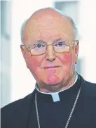  ??  ?? RESISTANT: Archbishop Denis Hart has so far called for protection­s for confession to be respected.