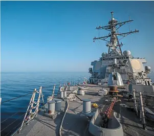  ?? | PHOTO : US NAVY ?? L'USS Carney a déjà détruit trente-sept drones houthis.