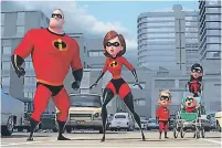  ??  ?? “Los increíbles 2”. En junio, los fanáticos de la cinta conocerán una aventura más de la familia de superhéroe­s.