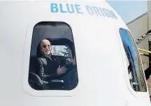  ?? ISAIAH J. DOWNING/REUTERS ?? Janelinha. Bezos será um dos passageiro­s da Blue Origin