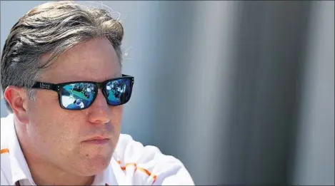  ?? / MARK THOMPSON (GETTY) ?? Zak Brown, en el paddock del circuito de Melbourne, este fin de semana.