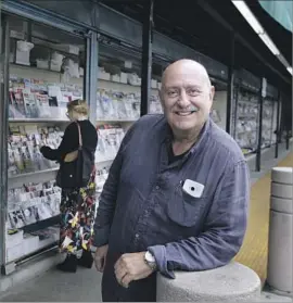  ?? Glenn Koenig Los Angeles Times ?? MARCK SARFATI is the owner of a popular Brentwood newsstand that’s been ordered to vacate the Whole Foods parking lot on San Vicente Boulevard.