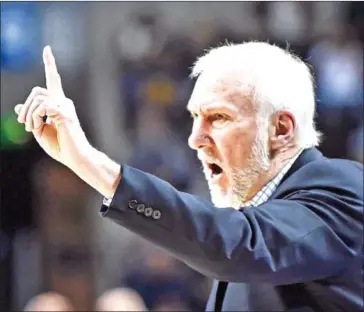  ?? AFP ?? San Antonio Spurs basketball coach Gregg Popovich has been a longtime critic of the US president.