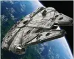  ??  ?? The mysterious object was not the Millennium Falcon