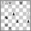  ??  ?? Black to move and mate in three. (NB:The board is upside down)