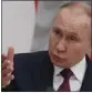  ?? YURI KOCHETKOV AP POOL PHOTO ?? Russian President Vladimir Putin gestures while speaking to the media in Moscow on Tuesday.