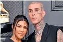  ?? ?? Kourtney Kardashian and Travis Barker.