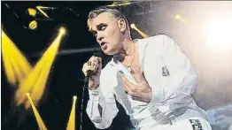  ?? JIM DYSON / GETTY ?? El cantant britànic Morrissey en un actuació a Londres