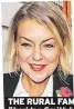  ??  ?? THE RURAL FAMILY: Sheridan Smith has adopted some farmyard animals