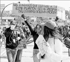  ?? Archivo el comercio ?? • En más de tres ocasiones, los universita­rios han protestado, pese a las restriccio­nes, contra los recortes.