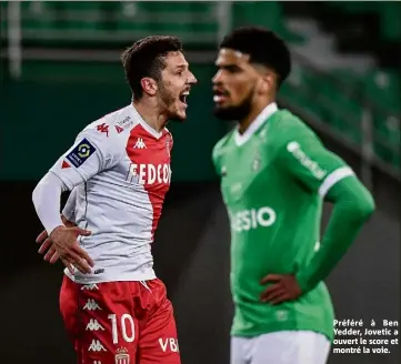  ??  ?? Préféré à Ben Yedder, Jovetic a ouvert le score et montré la voie.