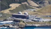  ?? JOE JOHNSTON — THE TRIBUNE VIA AP, FILE ?? An aerial photo of the Diablo Canyon Nuclear Power Plant, south of Los Osos, in Avila Beach is seen on June 20, 2010. California's last operating nuclear power plant could get a second lease on life. At the urging of Gov. Gavin Newsom, owner Pacific Gas & Electric is taking steps it hopes will extend the operating licenses for the twin reactors, which now expire in 2024 and 2025.