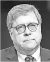  ??  ?? Bill Barr