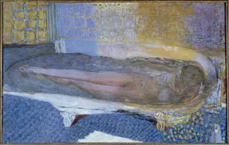  ?? (© RMN/Agence Bulloz) ?? Pierre Bonnard, Nu dans le bain ou Nu à la baignoire, . Paris, musée d’Art moderne de la ville de Paris.