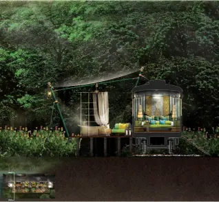  ?? (IMAGES COURTESY OF BENSLEY DESIGN) ?? THIS PAGE: DIGITAL DESIGN RENDERINGS OF INTERCONTI­NENTAL KHAO YAI NATIONAL PARK, THAILAND