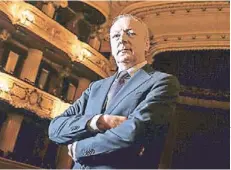  ??  ?? ► El francés Frédéric Chambert asumió la dirección del Teatro Municipal en enero de 2016.