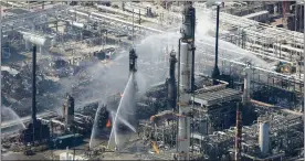  ??  ?? DISASTER: The 2005 oil refinery explosion in Texas in which 15 workers died