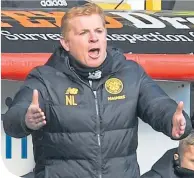  ??  ?? Celtic gaffer Neil Lennon