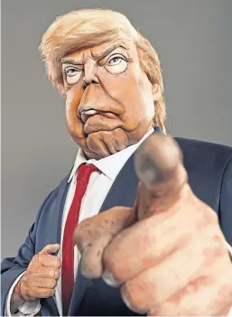  ?? Picture: Mark Harrison/avalon. ?? US President Donald Trump’s Spitting Image puppet.