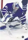  ?? STEVE RUSSELL/TORONTO STAR ?? Garret Sparks, the AHL’s goalie of the year, totes a 10-2 playoff record into the Cup final.