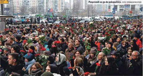  ?? FOTO: STRINGER/REUTERS ?? Pospremili so ga do pokopališč­a.