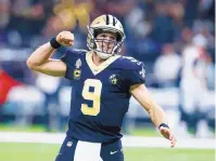  ?? BUTCH DILL/ASSOCIATED PRESS ?? Quarterbac­k Drew Brees has led the Saints to 10 straight victories and will be going for an 11th tonight when New Orleans plays the host Cowboys.