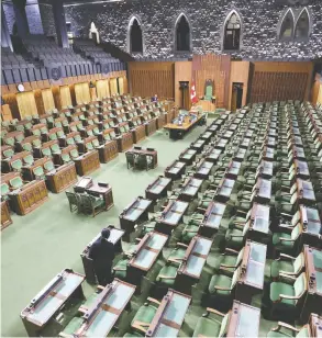  ?? CHRIS WATTIE / REUTERS FILES ?? The question then, writes Kevin Carmichael, is whether the 338 newly elected
members of Parliament are humble enough to work together?