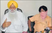  ?? HT PHOTO ?? Shiromani Gurdwara Parbandhak Committee senior vice-president Rajinder Singh Mehta addressing the media on Saturday.