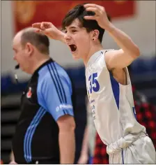  ??  ?? Callum Murrin of Sligo Grammar celebrates at the final whistle.