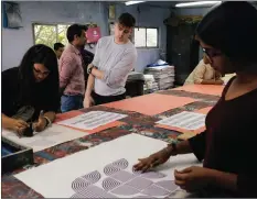  ??  ?? India Street Bazaar links Scotland’s textile history and India’s crafts.