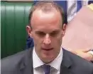  ??  ?? Brexit-minister Dominic Raab erkjente overfor Underhuset denne uken at regjeringe­n jobber for å sikre avtaler med matindustr­ien dersom Storbritan­nia forlater EU uten en avtale.