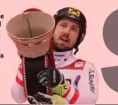  ??  ?? Marcel Hirscher ha vinto le ultime sei Coppe del Mondo consecutiv­e dal 2012; la Shiffrin quella del 2017