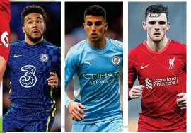  ?? GETTY IMAGES/REX ?? Heroes: James, Cancelo and Robertson