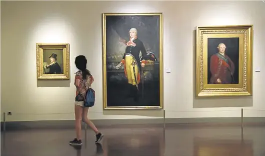  ?? ÁNGEL DE CASTRO ?? La sala Goya está en la primera planta del museo situado en la calle Espoz y Mina.