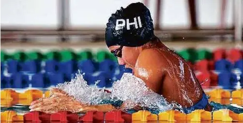  ?? —PINOYSWIMM­ING.COM ?? Raissa Gavino’s Olympic dream is still alive despite failing to bag a gold in the Southeast Asian meet.