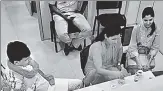  ?? ANI ?? Mumbai Police commission­er Sanjay Pandey on Tuesday released a video clip of the Ranas chatting and drinking tea with police officers in Khar police station on Saturday.