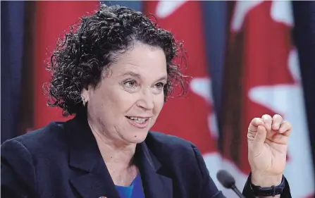  ?? FRED CHARTRAND
THE CANADIAN PRESS ?? An audit released Tuesday by federal environmen­t commission­er Julie Gelfand says Canada has no cohesive plan for tackling climate change.