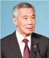  ?? AFP ?? Prime Minister Lee Hsien Loong says perhaps the hackers were hunting for some dark state secret. —