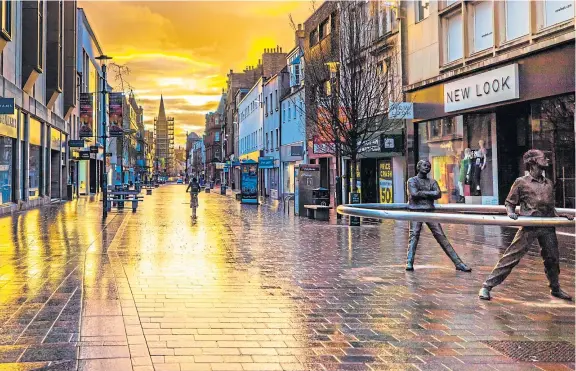  ?? Pictures: Steve MacDougall. ?? A memorial to honour people who have died during the coronaviru­s outbreak could be sited in Perth city centre.