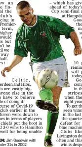  ??  ?? GOING GREEN: Jim Goodwin with the Ireland under 21s in 2002