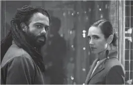  ??  ?? Daveed Diggs and Jennifer Connelly star in TNT’s Snowpierce­r. It premieres at 8 p.m. Sunday.