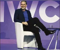  ?? MANU FERNANDEZ / ASSOCIATED PRESS ?? Reed Hastings, Netflix’s chief executive, gave the keynote address Monday at the Mobile World Congress, a trade show in Barcelona, Spain, where executives from the telecom, media and technology worlds meet.