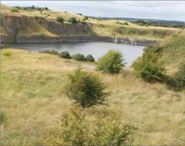  ??  ?? The old quarry on the North Road