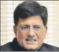  ?? HT PHOTO/FILE ?? Finance minister Piyush Goyal