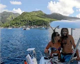  ?? PHOTOS: ABBY SANFORD AND ROHAN HONSON-MORRIS ?? Abby Sanford and Rohan Honson-morris arriving in the Caribbean.