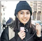  ??  ?? NEW LOOK: Nisha Kapashi (above in Manhattan) once wore all the trendiest clothing, but now lives as a barefoot ascetic (right) in India.